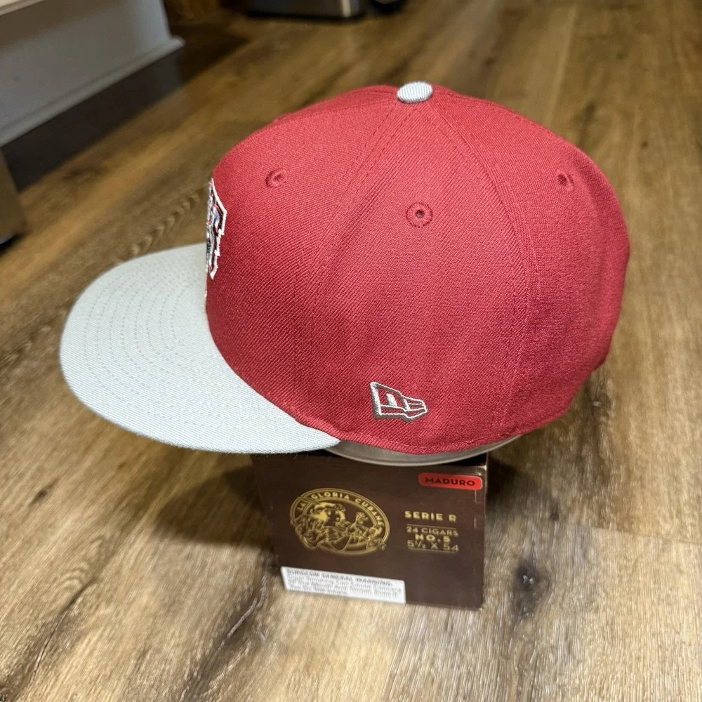 Hat Club Pittsburgh Pirates NewEra Cap 7 3/4 All Star Patch Brick House Red Blue
